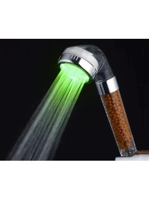 Ozcmax Renk Değiştiren LED Işıklı Tasarruflu Tazyikli Duş Başlığı