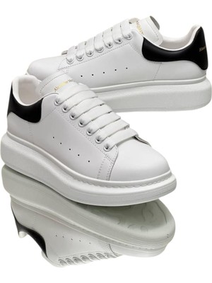 Globalux Alexander Mcqueen Men's Sneakers - Sneaker In White/black - Alexander Mcqueen Erkek Sneaker
