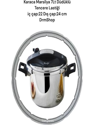 Drmshop Karaca Marsilya 7 Lt Düdüklü Tencere Lastiği Iç Çap 22 cm Dış Çap 24 cm