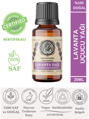 Mesir Efendi Lavanta Uçucu Yağı (Lavander Essential Oil)  Saf ve Doğal  20 ml