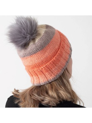 Loren Kırçıllı Koyu Yeşil Tüylü Ponpon