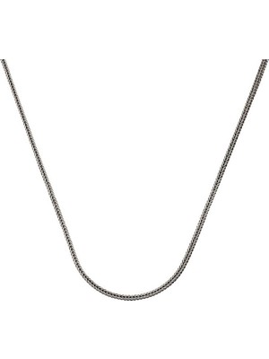 Gümüş 2 mm Tilki Kuyruğu 55 cm Zincir