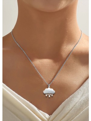 TabiTela 925 Ayar gümüş kolye bulut SM526