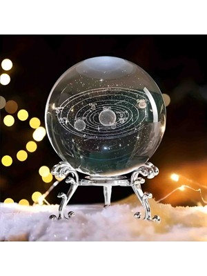Kristal Cam Kar Küresi 3D Boyutlu Metal Standlı Dekoratif Hediyelik Konsept Set – Özel Tasarım Premium Seri Şık Masaüstü Aksesuar Biblo Süs Ev Ofis Dekorasyonu Için Şık Zarif Set