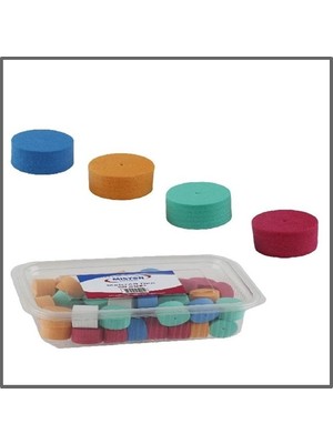 Misyon Mantar Tıpa Sünger Renkli - 20 Adet