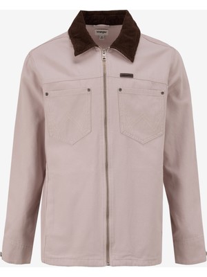 Wrangler Regular Fit Gri Erkek Ceket W2510266035 Kadife Yakalı Ceket