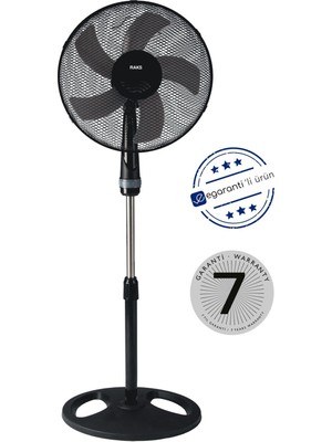 Raks 55W 3 Fonksiyonlu Ayaklı Vantilatör 16 cm Güçlü Hava Akışı Özelliği ile Etkili Kullanım