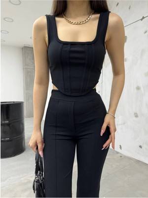 Siyah Bilyeli Interlook Alt Üst Takım