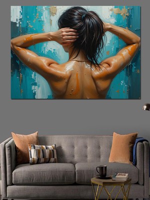 Yağmurdan Sonra Islak Saçlar Dekoratif Tablo