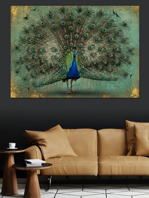 Tavus Kuşu Gösterisi Dekoratif Tablo