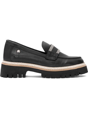 Mammamia D25ya-3705 Kadın  Deri Casual Ayakkabı Siyah