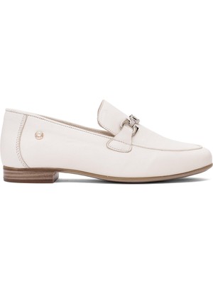 Mammamia D25YA-3090 Kadın Hakiki Deri Casual Ayakkabı Kemik