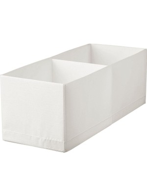 Ikea Stuk Bölmeli Kutu Beyaz 20X51X18 cm