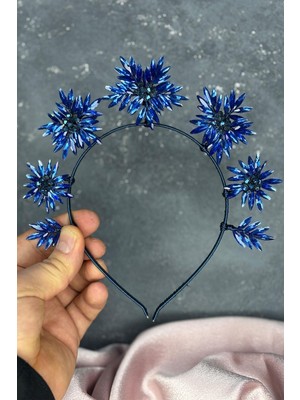 Yıldız Taş Detaylı Gelin Tacı Kına Gecesi ve Düğün İçin Saç Aksesuarı