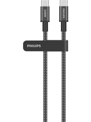 Philips DLC4583C/00 240W USB-C to USB-C Şarj Kablosu 2m