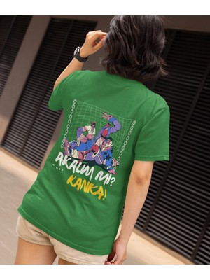 Terzili Giyin Unisex Grafik Anime Akalım Mı Kanka Baskılı Tshirt