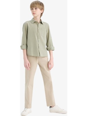 DeFacto Erkek Çocuk Standart Paça Gabardin Pantolon D7679A825SP