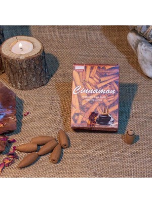 Cinnamon Kokulu Geri Akış Cones Tütsü