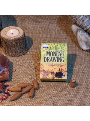 Money Drawing Kokulu Geri Akış Cones Tütsü