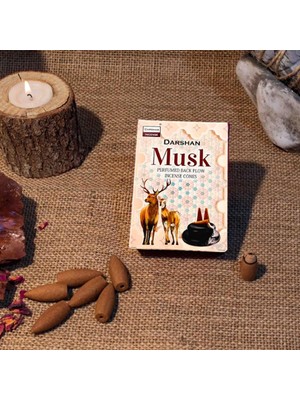 Musk Kokulu Geri Akış Cones Tütsü