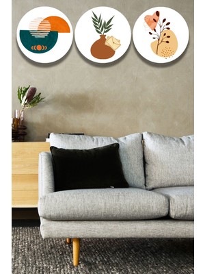 Boho Sanatı Ahşap Tablo Modeli, Şık 3'lü Dekoratif Süs, Oturma Odası Yatak Odası Salon Ofis Dekoru