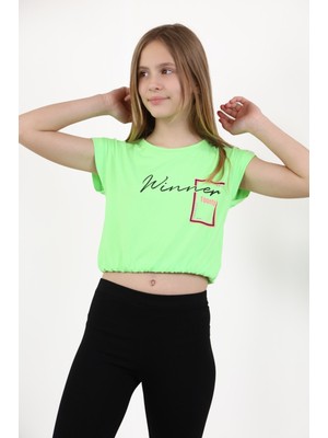 Toontoy Kız Çocuk Baskılı Tişört