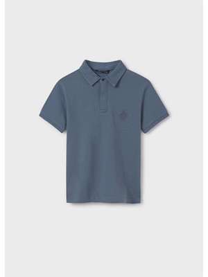 Mayoral  Yazlık Erkek Çocuk Polo Yaka T-Shirt - Koyu Indigo Mavi