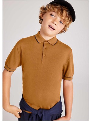 Mayoral Yazlık Erkek Çocuk Polo Yaka T-Shirt - Hardal Sarısı