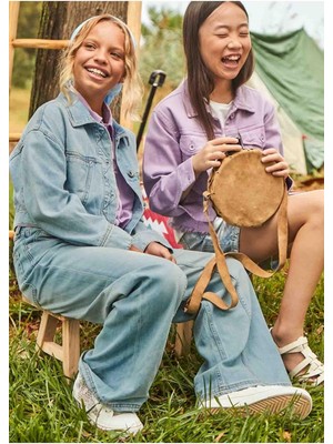 Mayoral Yazlık Kız Çocuk Denim Pantolon - Mavi