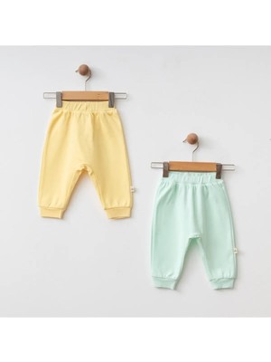 Eslenza Bebek 2'li Bady Pantolon - Sarı ve Mint Yeşili