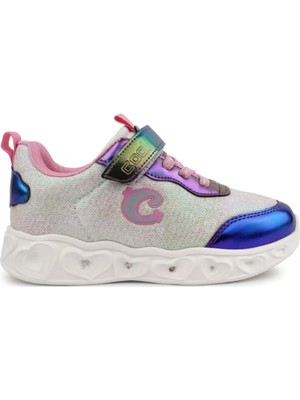 Cool C.yuki Işıklı Cırtlı Ortopedik Kız Çocuk Spor Ayakkabı