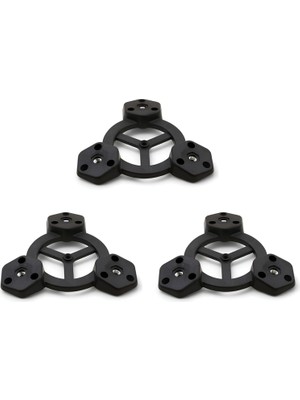 Storemax Mobilya Zigon Sehpa Ayak Aparatı Masa Üçlü Plastik Bağlantı Açılı Dereceli Ayak Tabanı 3 Adet