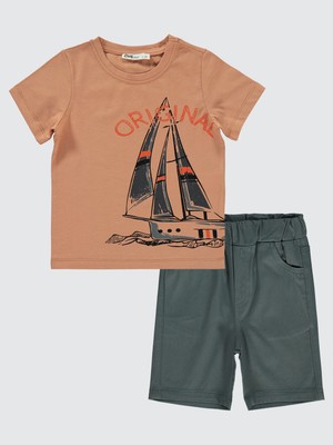 Civil Boys Erkek Çocuk Kaprili Takım 2-5 Yaş Kiremit