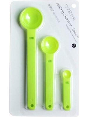 Near Shop Ölçme Kaşıklı Poşet Klipsi 3'lü Paket