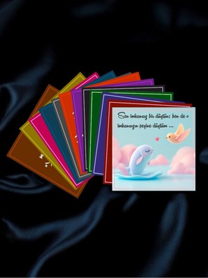 Hediye Kombini  Sevgiliye Açılmak Ya Da Platonik Gizli Aşk Postu Atmak Için Karşılıksız 12 Aşk Mesaj Kartları PAK1N