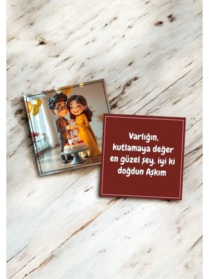 Hediye Kombini  Sevgiliye Doğum Günü Hediye Kartları Rengarenk Motto Kartı Post Atmak Için Notlar Kartpostal V2HPMK5