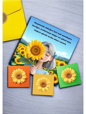 Hediye Kombini  Sevgiliye Lüks Mühürlü Zarfta Doğum Günü Aşk Mektubu Anlamlı Hediye Kartları Hediye Kartları 2MKTP1B