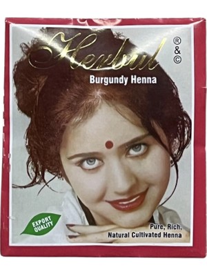Herbul Bordo Kızıl Hint Kınası Herbul 10 gr 1 Adet Burgundy Henna