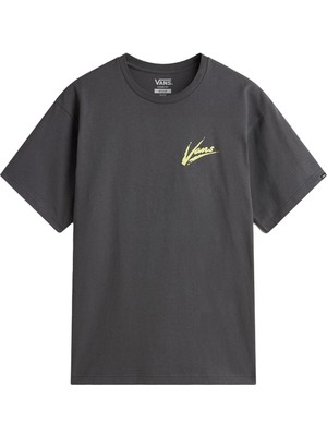 Vans Brush Script Loose Tişört Asphalt/shadow Lime