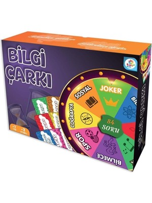 Laço Kids Bilgi Çarkı Eğitici ve Eğlenceli Kutu Oyunu 7+ Yaş Erkek Çocuklar İçin Sınırsız Oyuncu Sayısı İle Eğlence