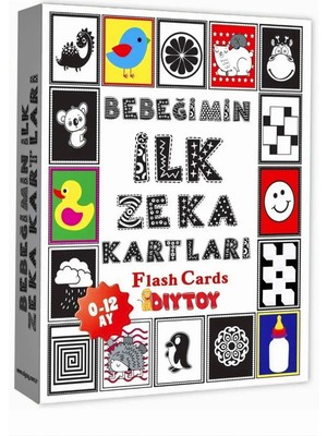 Nilly Toys Eğitici Bebeğimin Ilk Zeka Kartları - Bebekler Için Resimli Ilk Aktivite Zeka Kart Oyun Seti 0-12 Ay