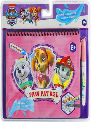 Paw Patrol Sky Pembe Su ile Sihirli Boyama Kitabı Su Kalemi Kız Çocuk Gepettoys