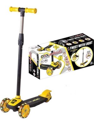 Cool Wheels 4 Tekerlekli Işıklı Scooter 3 - 12 Yaş Arası Çocuklar İçin Eğlenceli ve Güvenli Tasarım