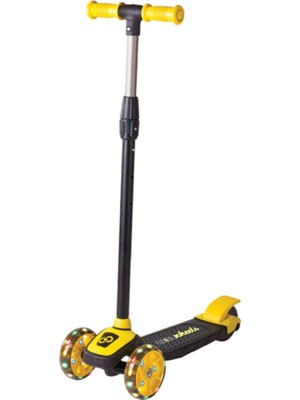 Cool Wheels Kız Çocuk 3 Tekerlekli LED Işıklı Scooter 3-12 Yaş Eğlenceli Tasarım