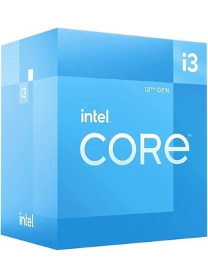 Intel Core I3 12100 17MB 4çekirdekli O/b UHD VGA 1700P 58W Kutulu+Fanlı