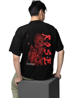 Terzili Giyin Rose (Gül) Erkek Baskılı T-Shirt