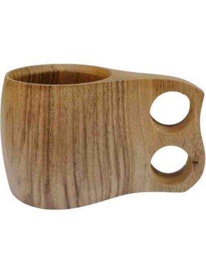 El Yapımı Ahşap Kuksa Bardak – Doğal Ağaç Kupa, Viking Tarzı Kamp ve Doğa Severler Için Özel Tasarım, Outdoor & Bushcraft Kahve Çay Bardağı