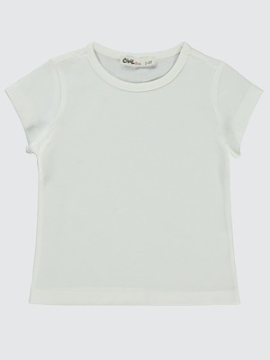 Civil Girls Kız Çocuk Tişört 2-5 Yaş  Ekru