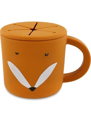 Trixie Silikon Atıştırmalık Kabı Mr. Fox 8 cm Dökülmez Kapaklı Ergonomik Tasarım 4 Ay+