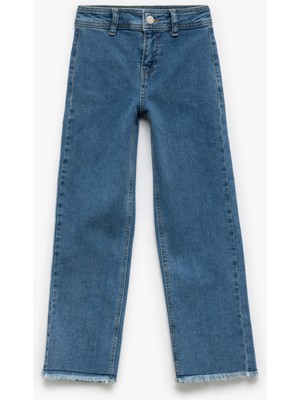 Koton Pamuklu Cep Detaylı Püskül Detaylı Denim Pantolon